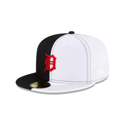 Detroit Tigers Gorra | New Era MLB Split Crown 59fifty Fitted Cap Mexico - Negros